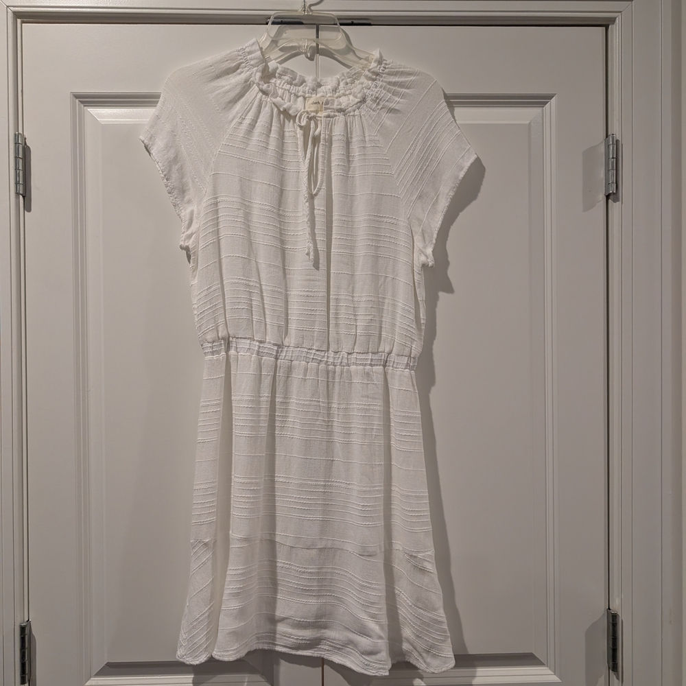 Cloth & Stone White Textured Dress